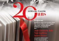 20 ans des éditions Guérin - Lire les montagnes. Le vendredi 11 décembre 2015 à Chambéry. Savoie.  20H00
